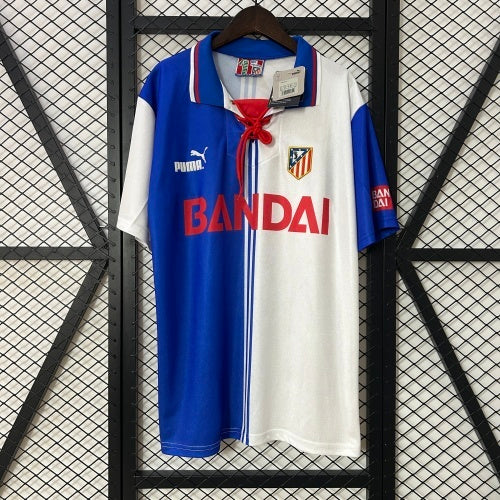 1990s Atletico Madrid Retro Football Shirt | Blue White Home