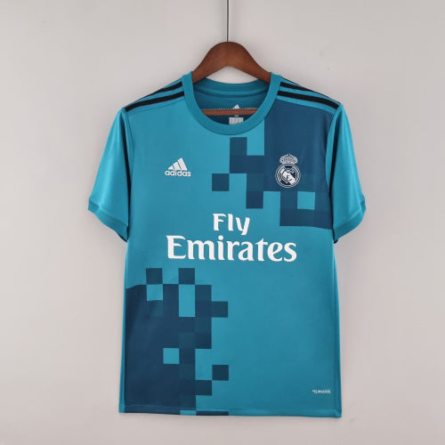 2020s Real Madrid Retro Football Shirt | Turquoise Navy Home