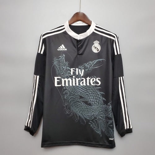 2000s Real Madrid Retro Football Shirt | Black White Home