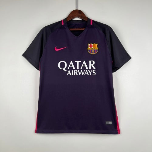 2010s Barcelona Retro Football Shirt | Purple Black Away