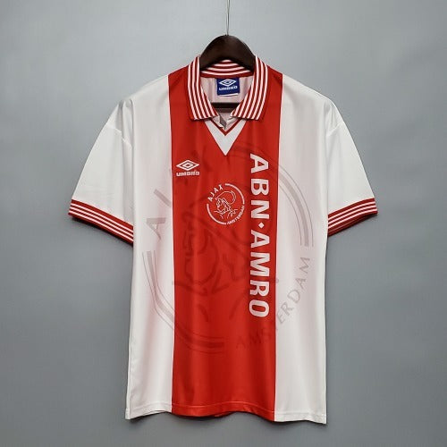 1990s Ajax Retro Football Shirt | Red White Home