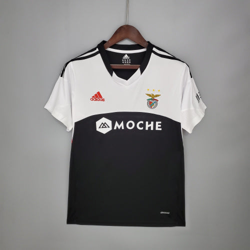 2010s Benfica Retro Football Shirt | White Black Home