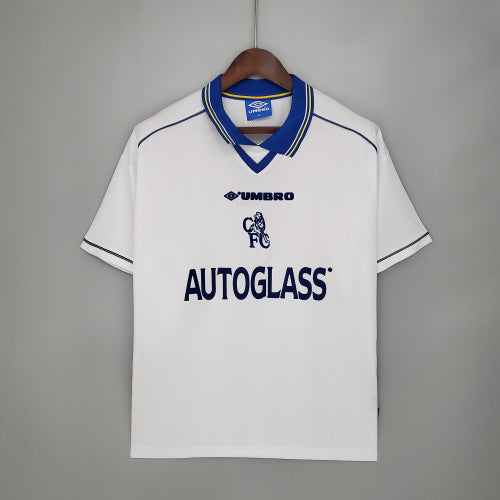 1990s Chelsea Retro Football Shirt | White Blue Home