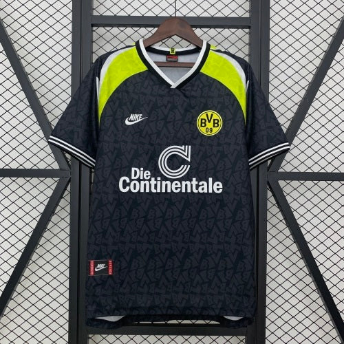 1990s Borussia Dortmund Retro Football Shirt | Black Yellow Home