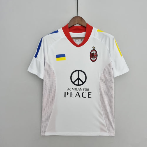 2020s AC Milan Retro Football Shirt | White Red Home