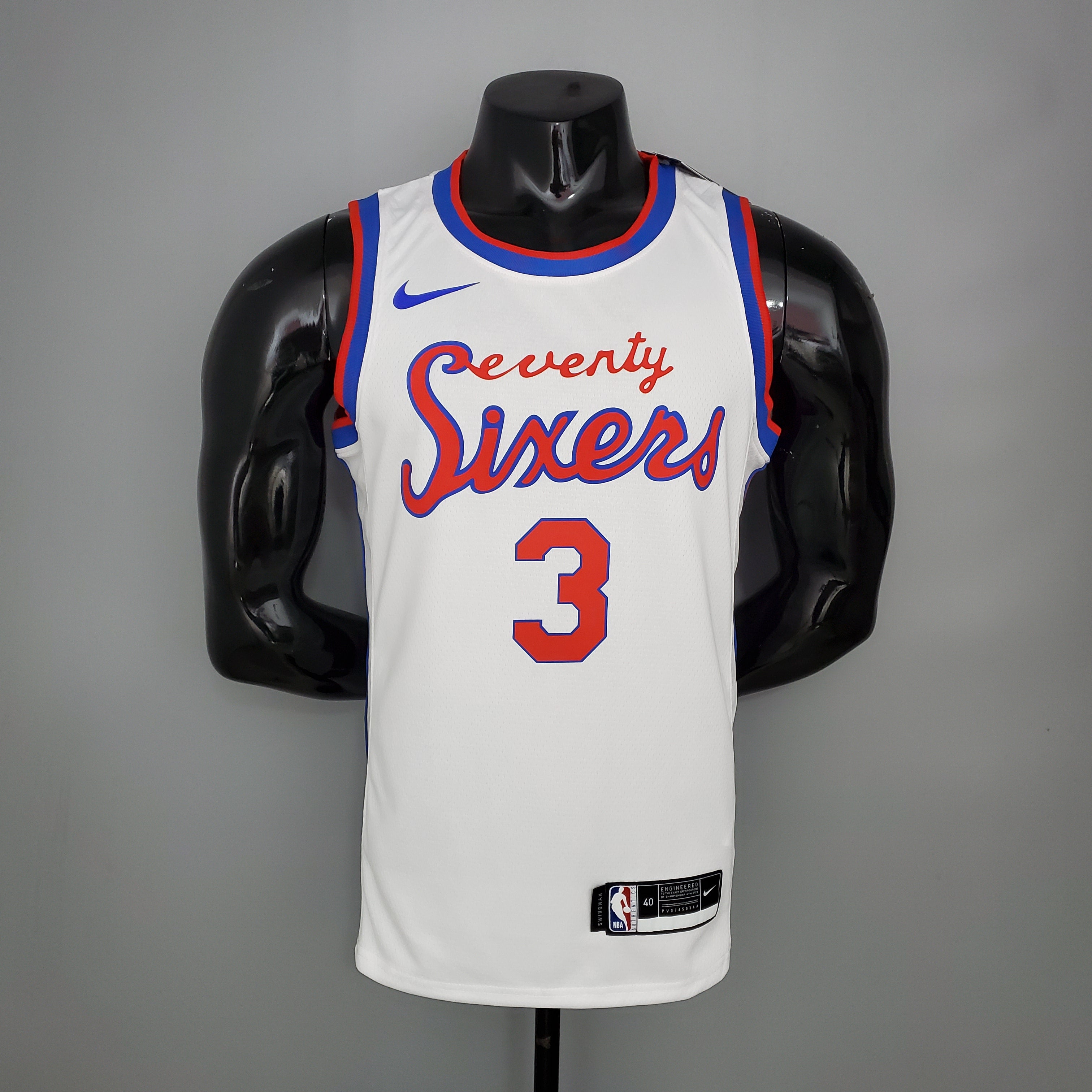 2001 Philadelphia Iverson #3 Retro Basketball Jersey