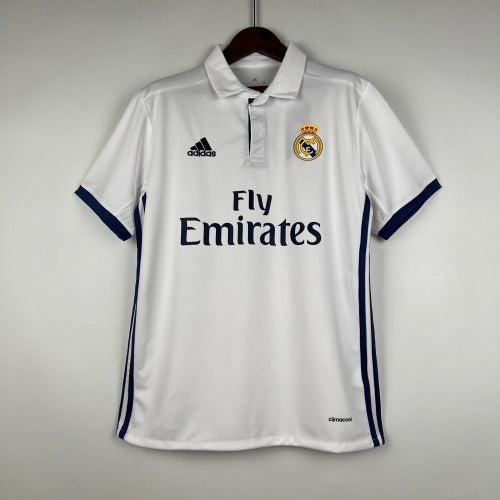 2010s Real Madrid Retro Football Shirt | White Navy Home