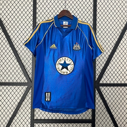 1990s Newcastle Retro Football Shirt | Blue Gold Home