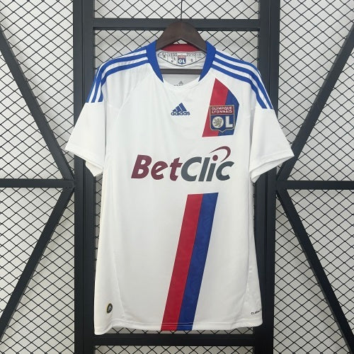 2010s Olympique Lyonnais Retro Football Shirt | White Blue Home