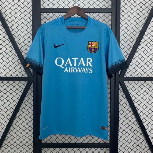 2010s Barcelona Retro Football Shirt | Blue Black Home