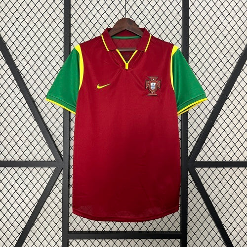 1990s Portugal Retro Football Shirt | Red Green Home