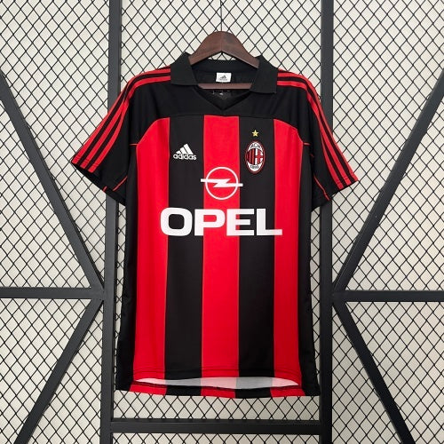 1990s AC Milan Retro Football Shirt | Red Black Home