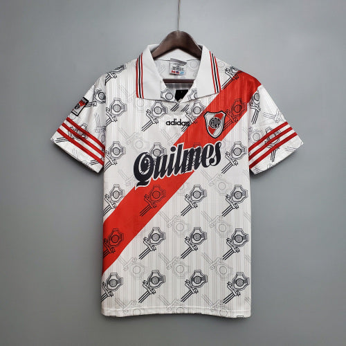 1990s River Plate Retro Football Shirt | White Red Home