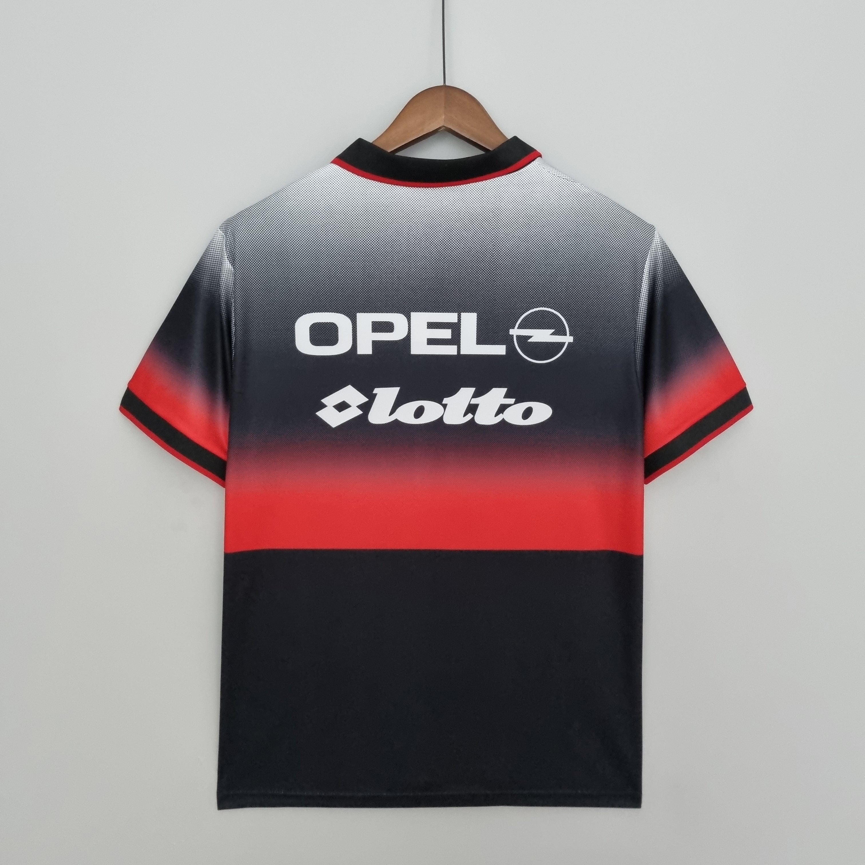 1990s AC Milan Retro Football Shirt | Black Red Home