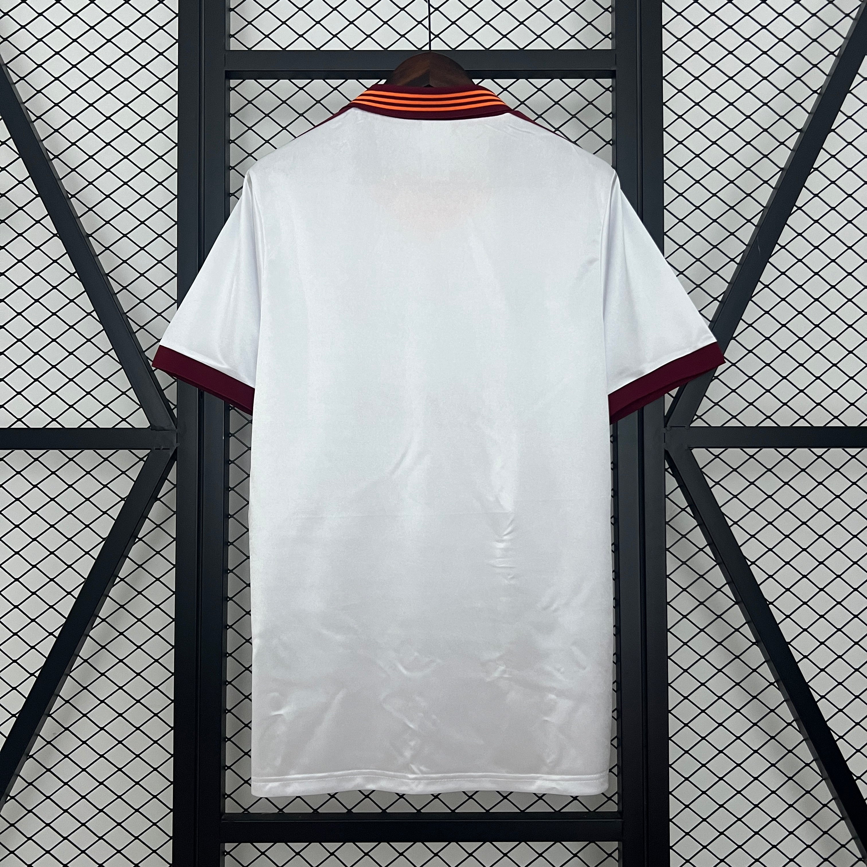1990s Roma Retro Football Shirt | White Burgundy Home