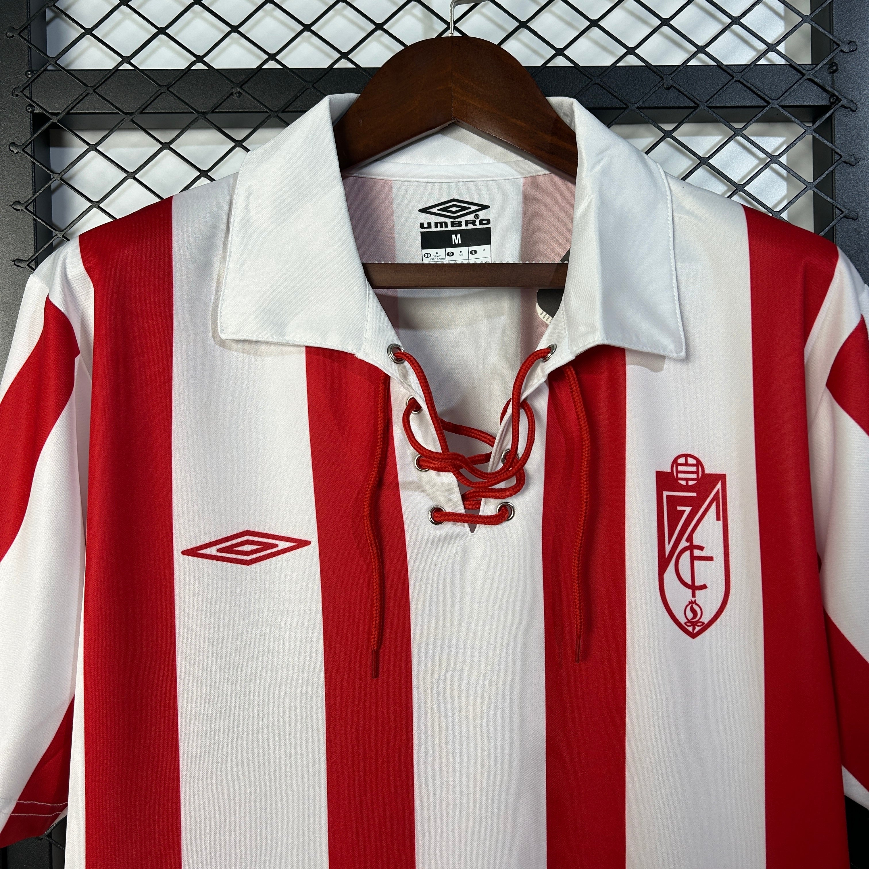 1980s Granada Retro Football Shirt | Red White Home