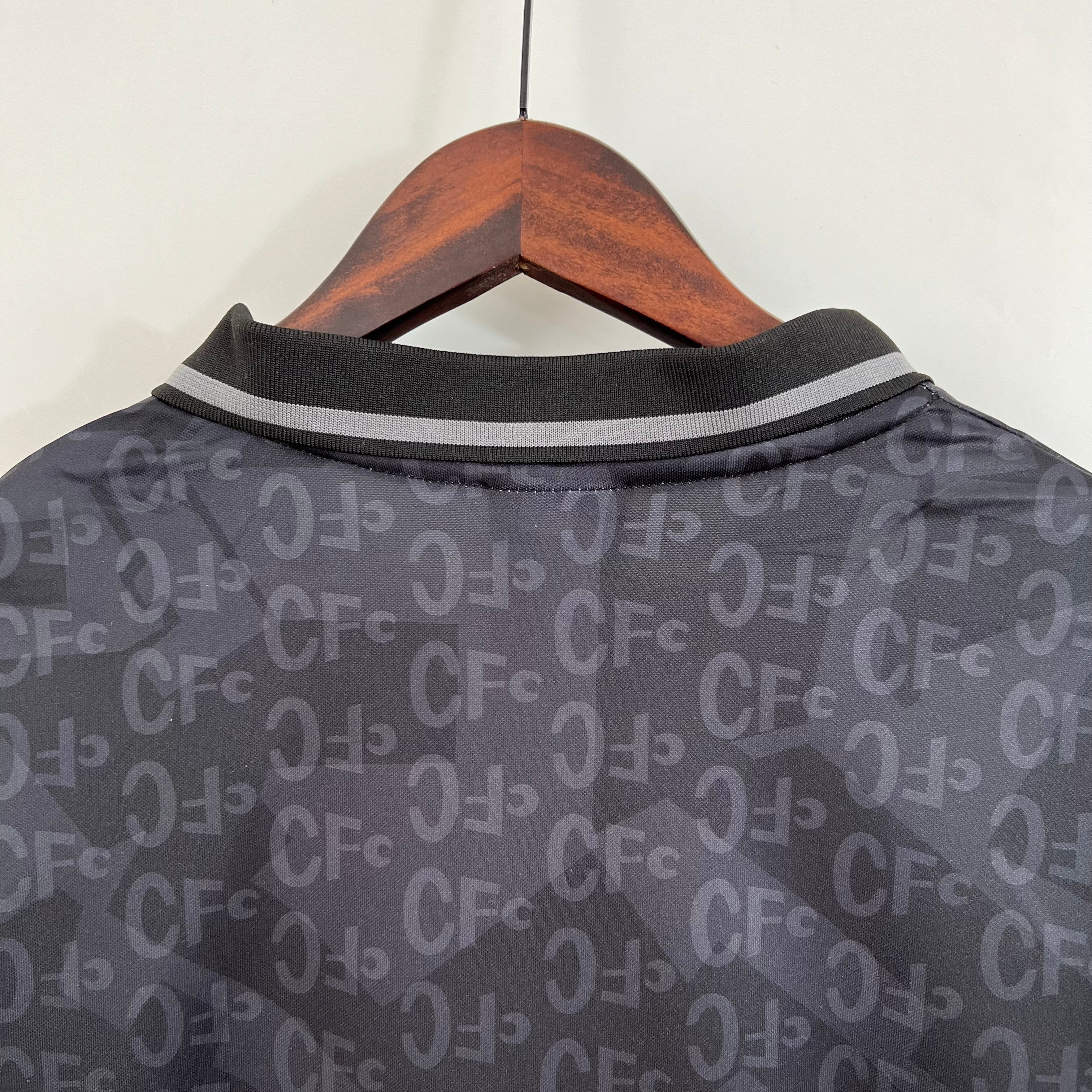 1990s Chelsea Retro Football Shirt | Black Grey Home