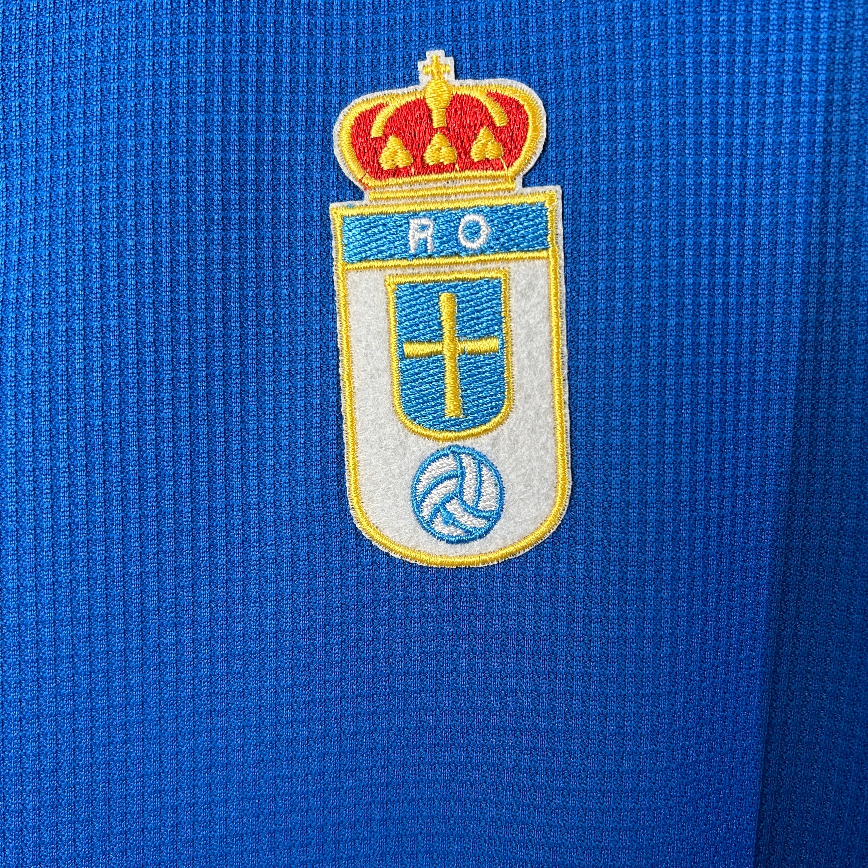 1990s Real Oviedo Retro Football Shirt | Blue White Home
