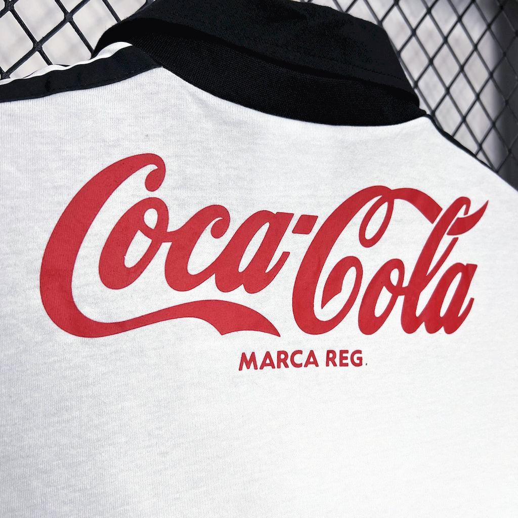 1980s Vasco Da Gama Retro Football Shirt | White Black Home