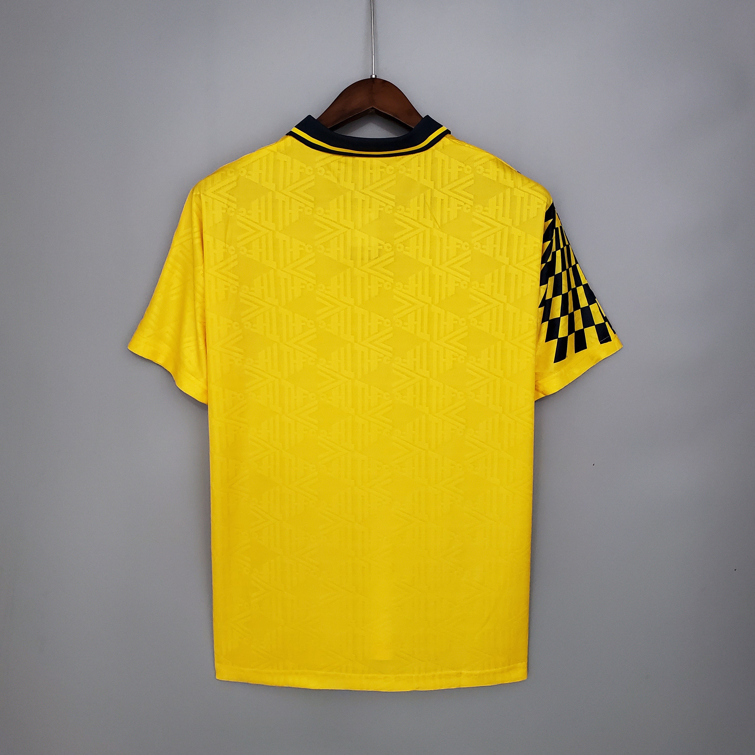1990s Tottenham Hotspur Retro Football Shirt | Yellow Black Home