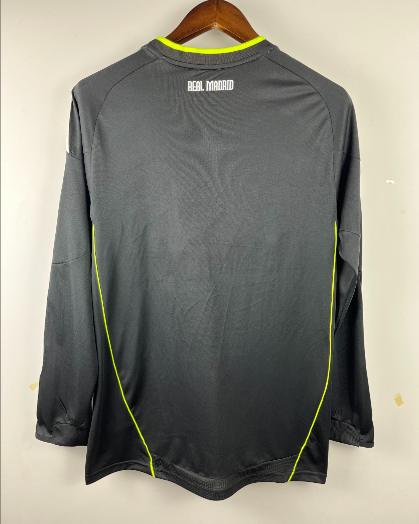 2000s Real Madrid Retro Football Shirt | Black Neon Home