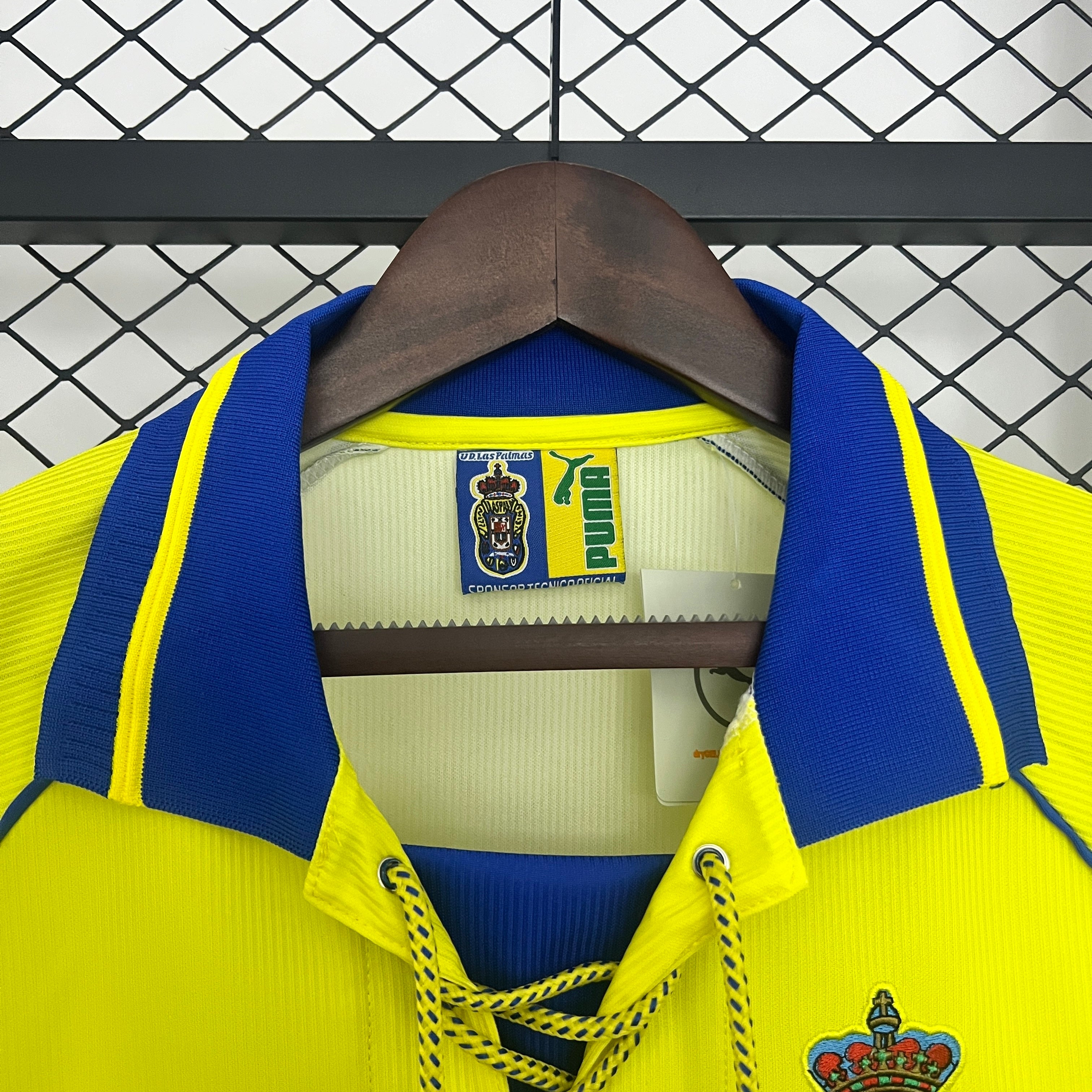 1990s Las Palmas Retro Football Shirt | Yellow Blue Home