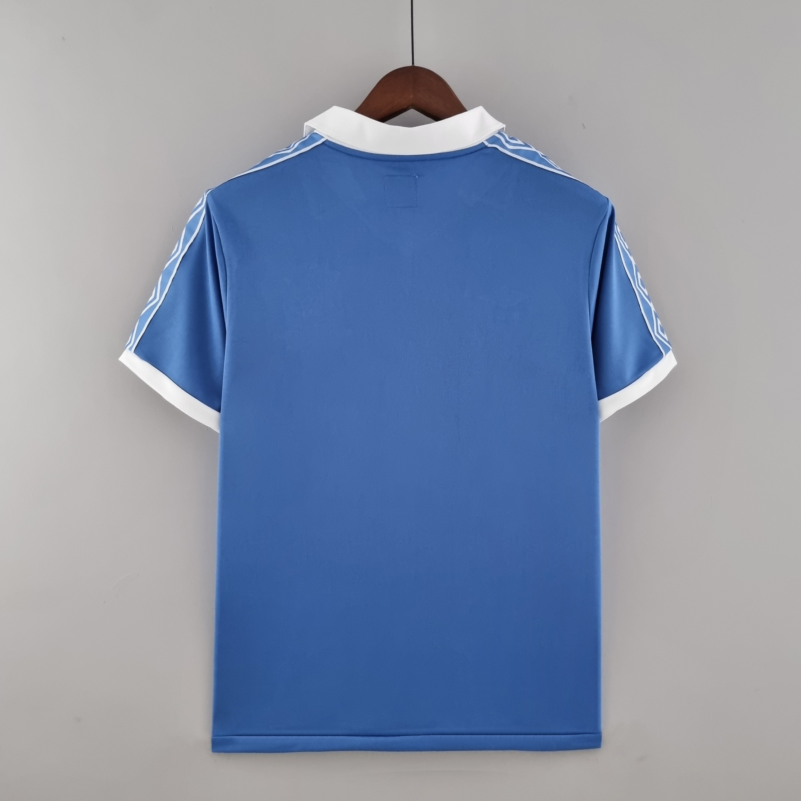 1980s Manchester City Retro Football Shirt | Sky Blue White Home