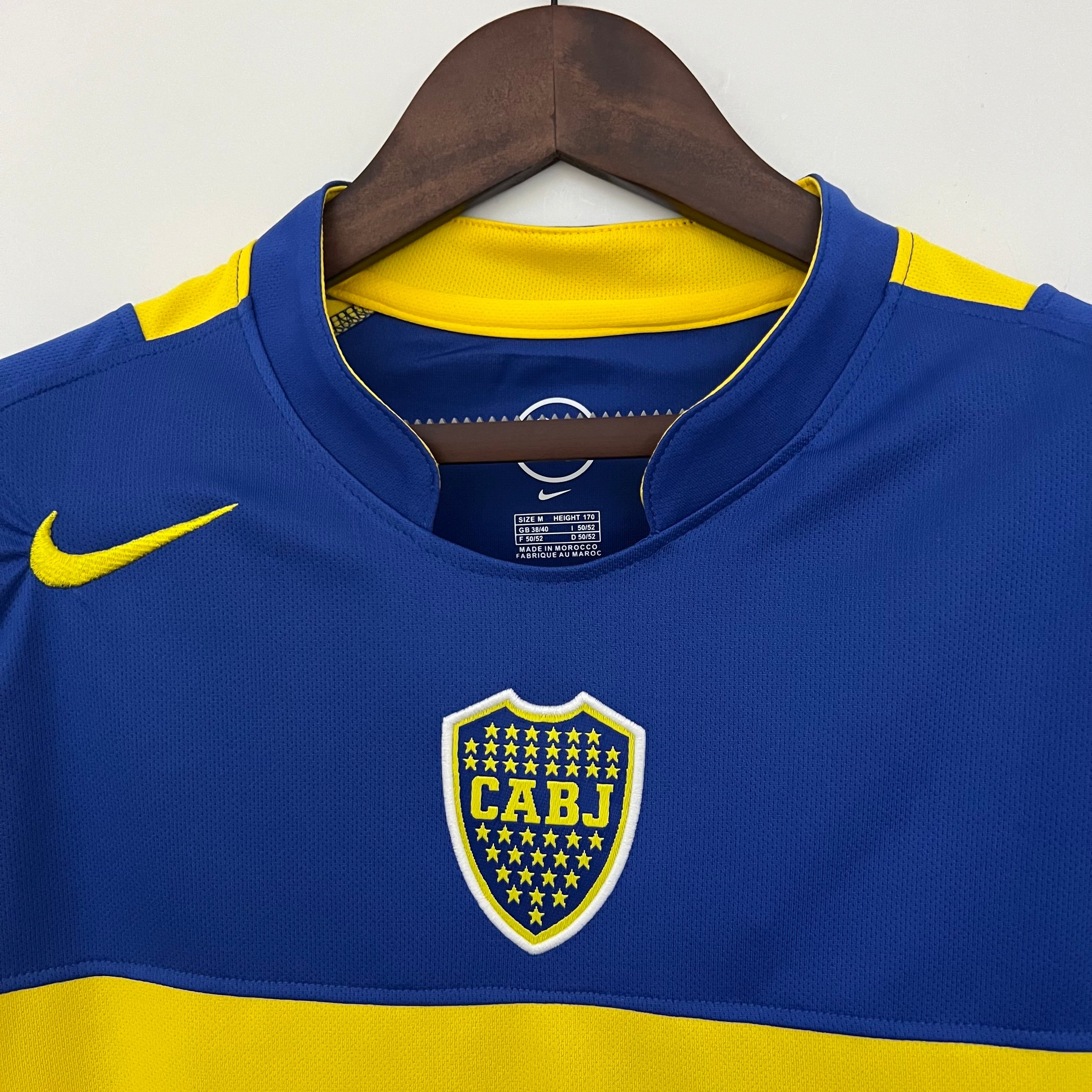 1990s Boca Juniors Retro Football Shirt | Blue Yellow Home