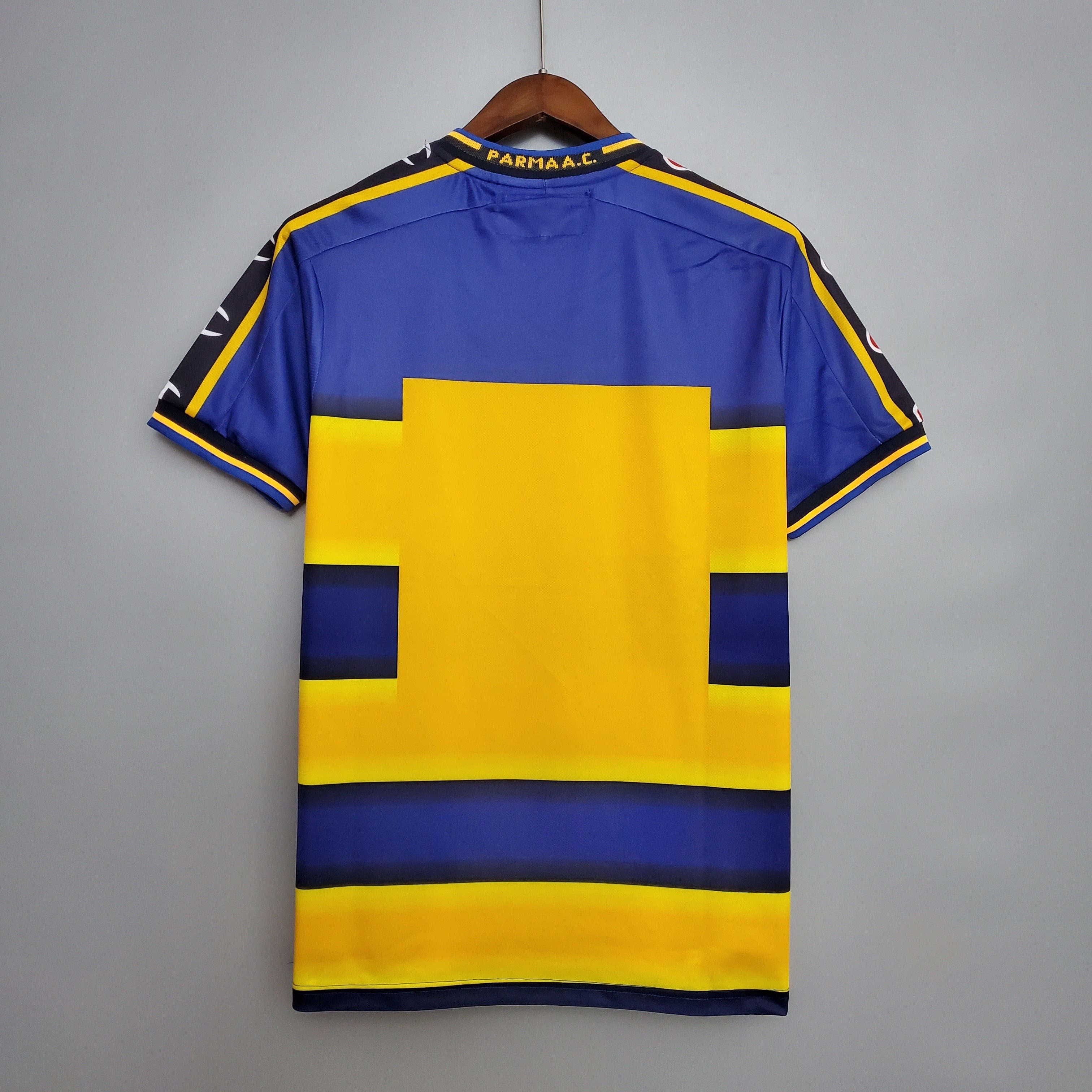 1990s Parma Retro Football Shirt | Blue Yellow Home