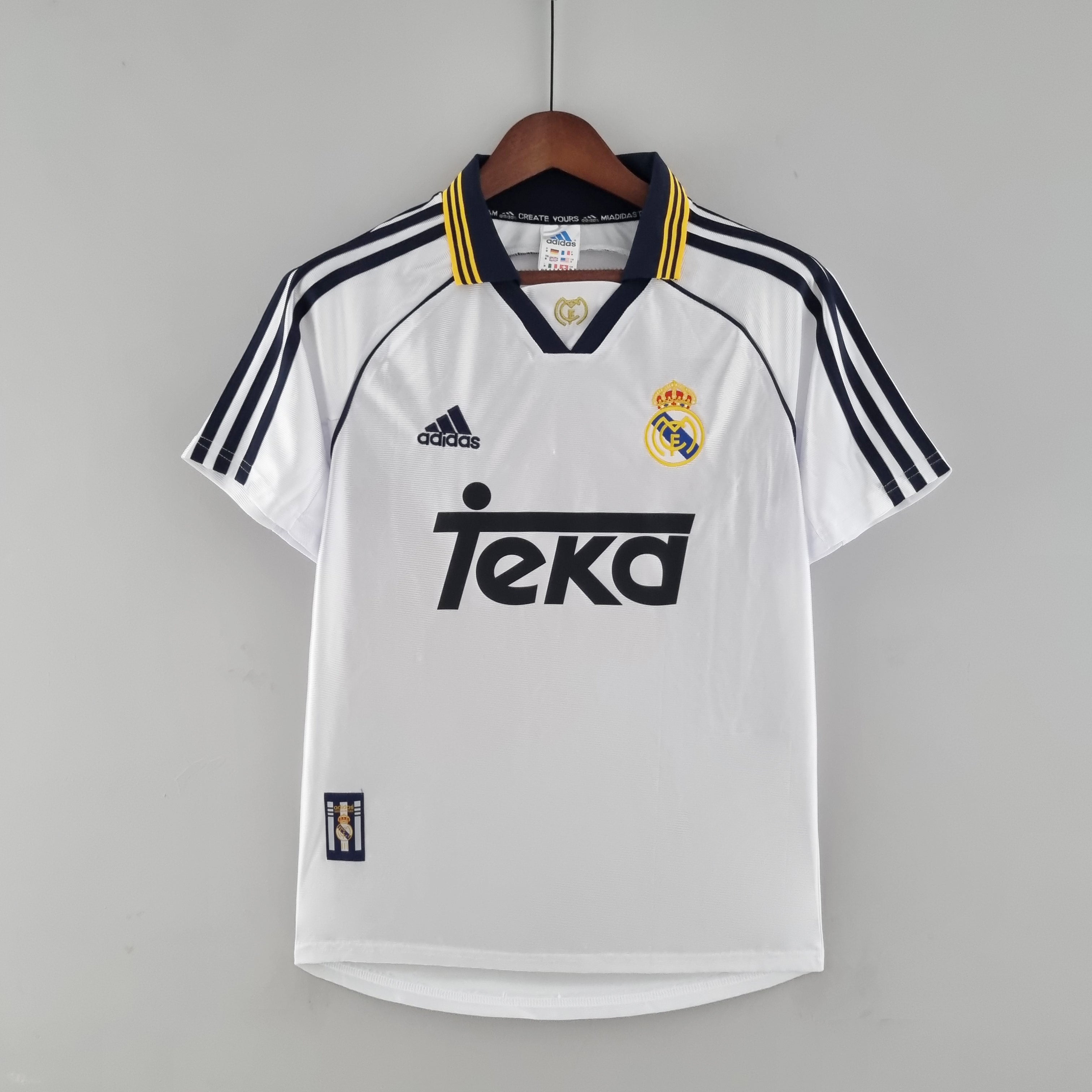 1990s Real Madrid Retro Football Shirt | White Black Home