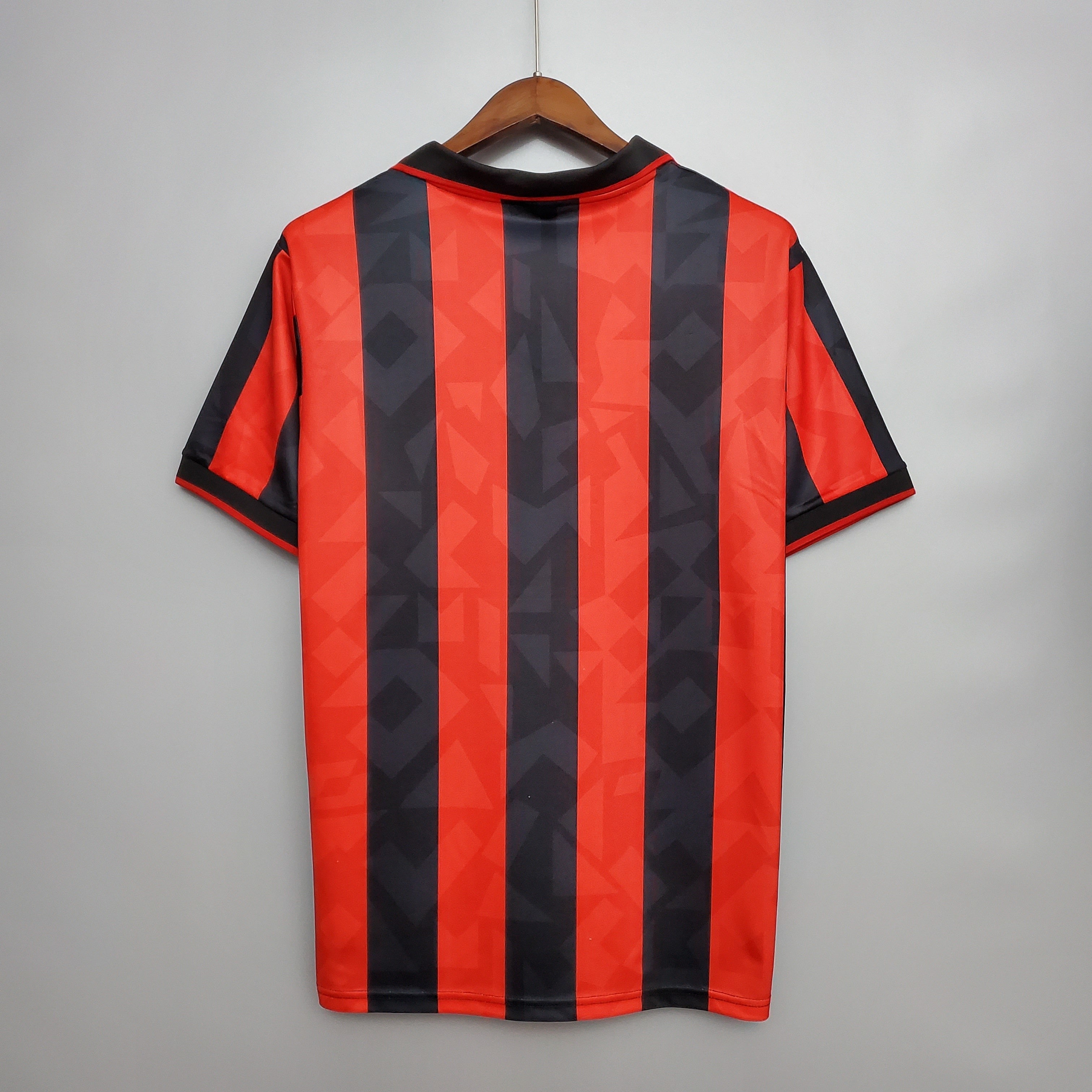 1980s AC Milan Retro Football Shirt | Red Black Home