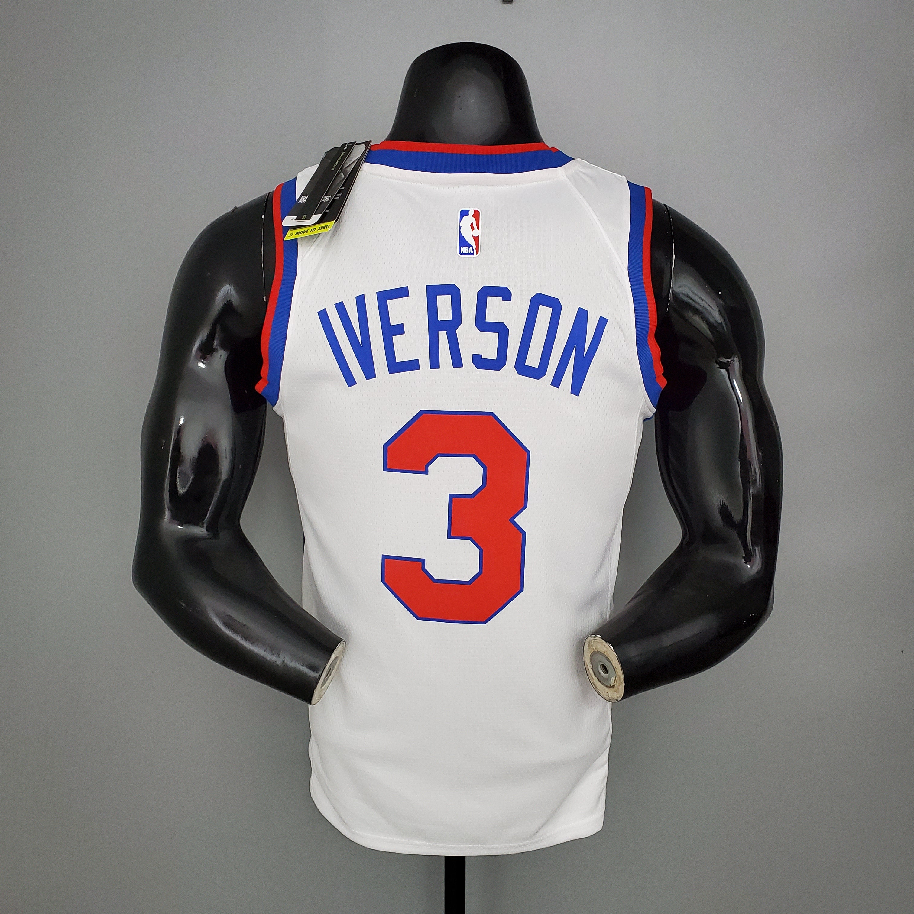 2001 Philadelphia Iverson #3 Retro Basketball Jersey