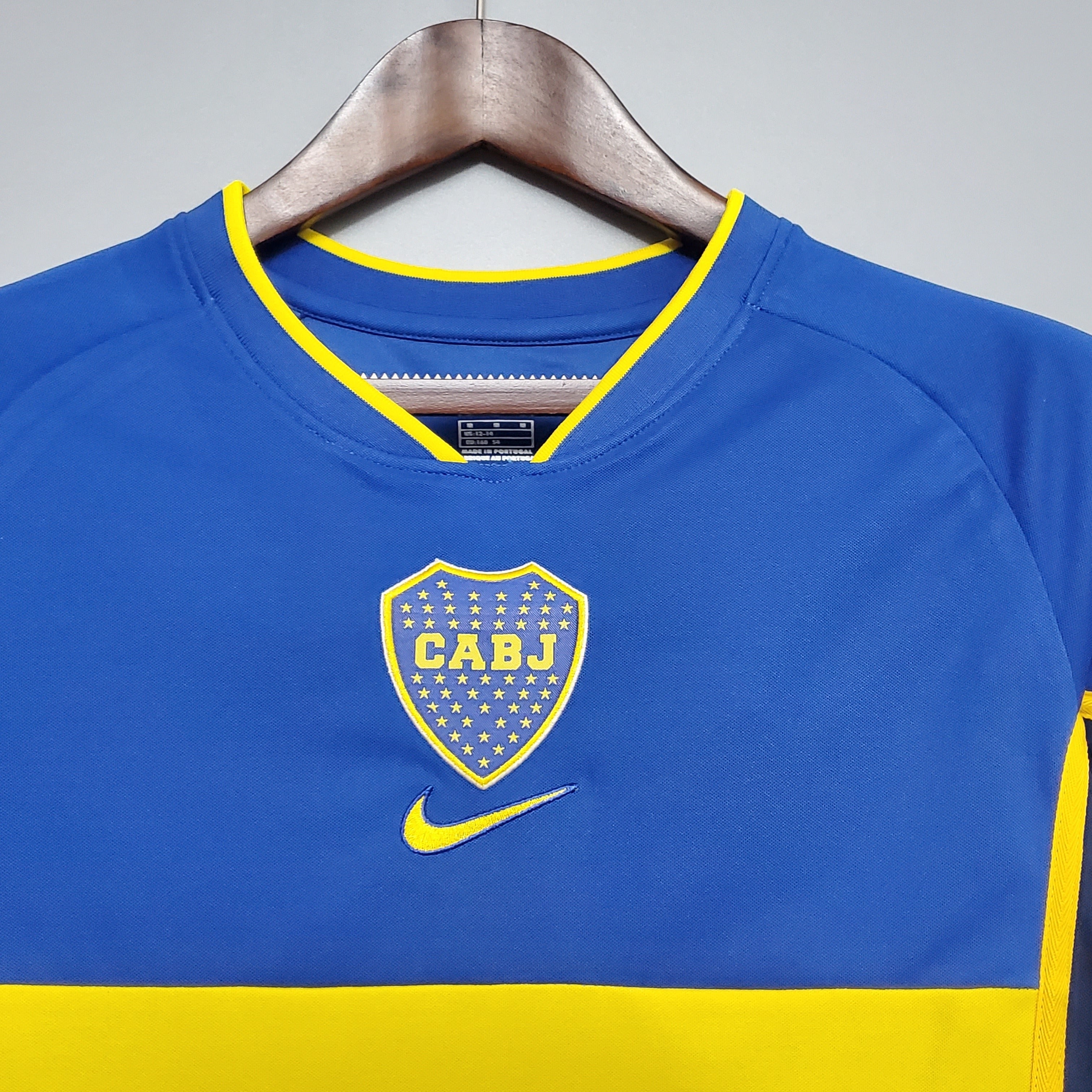 2000s Boca Juniors Retro Football Shirt | Blue Yellow Home