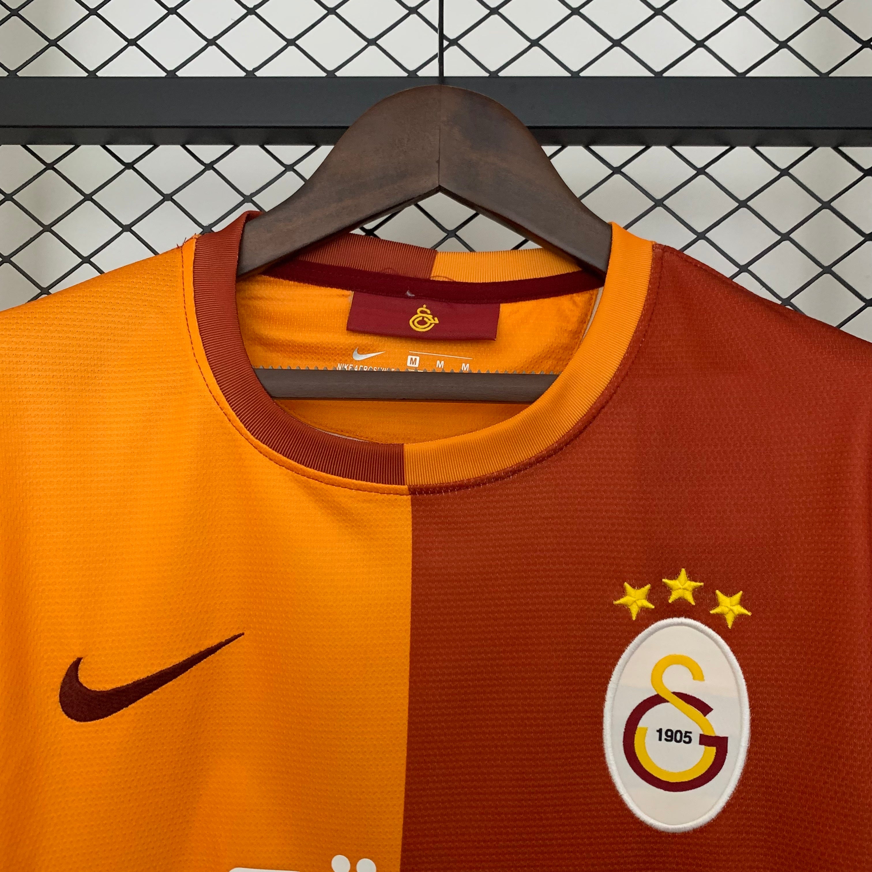 2000s Galatasaray Retro Football Shirt | Orange Red Home