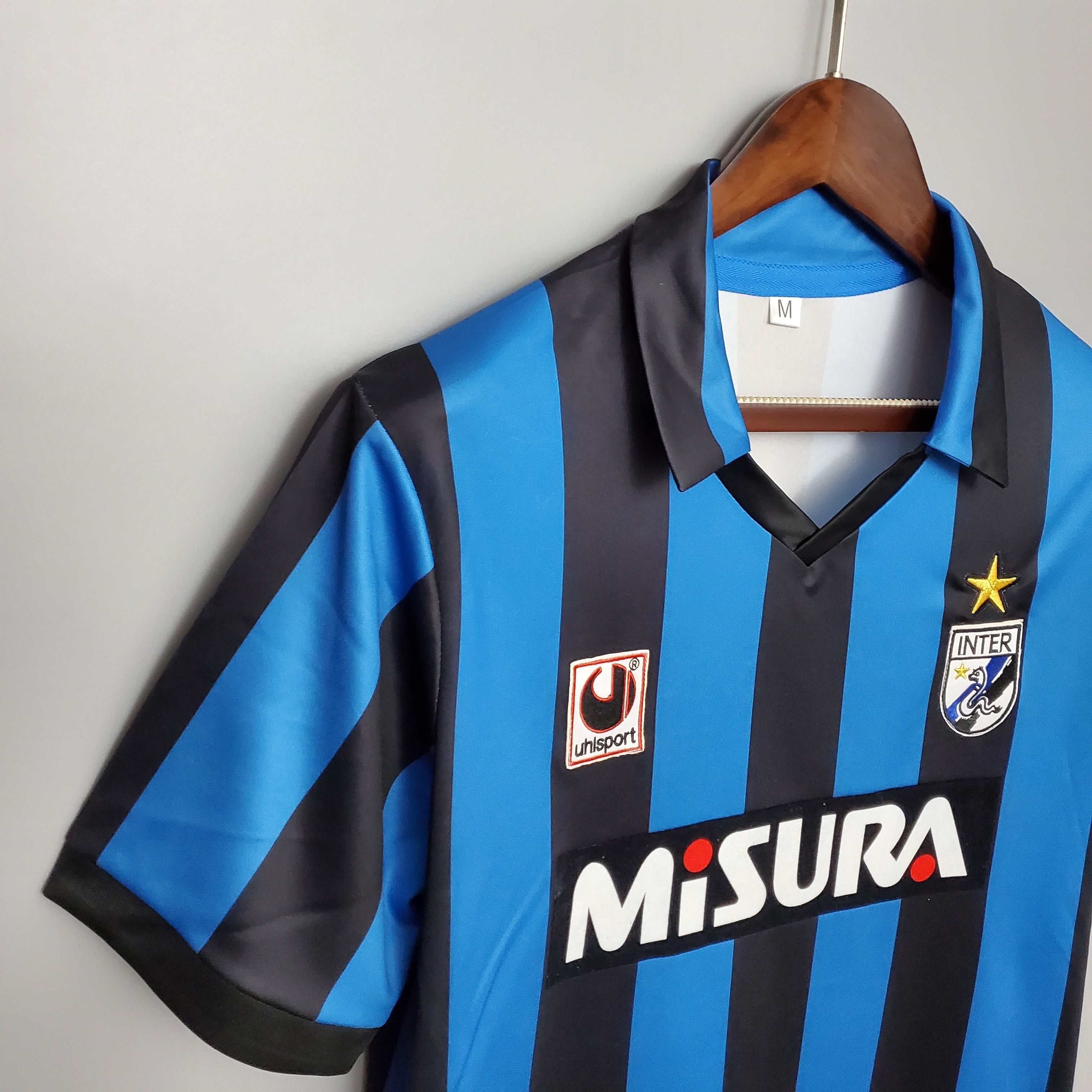 1990s Inter Milan Retro Football Shirt | Blue Black Home