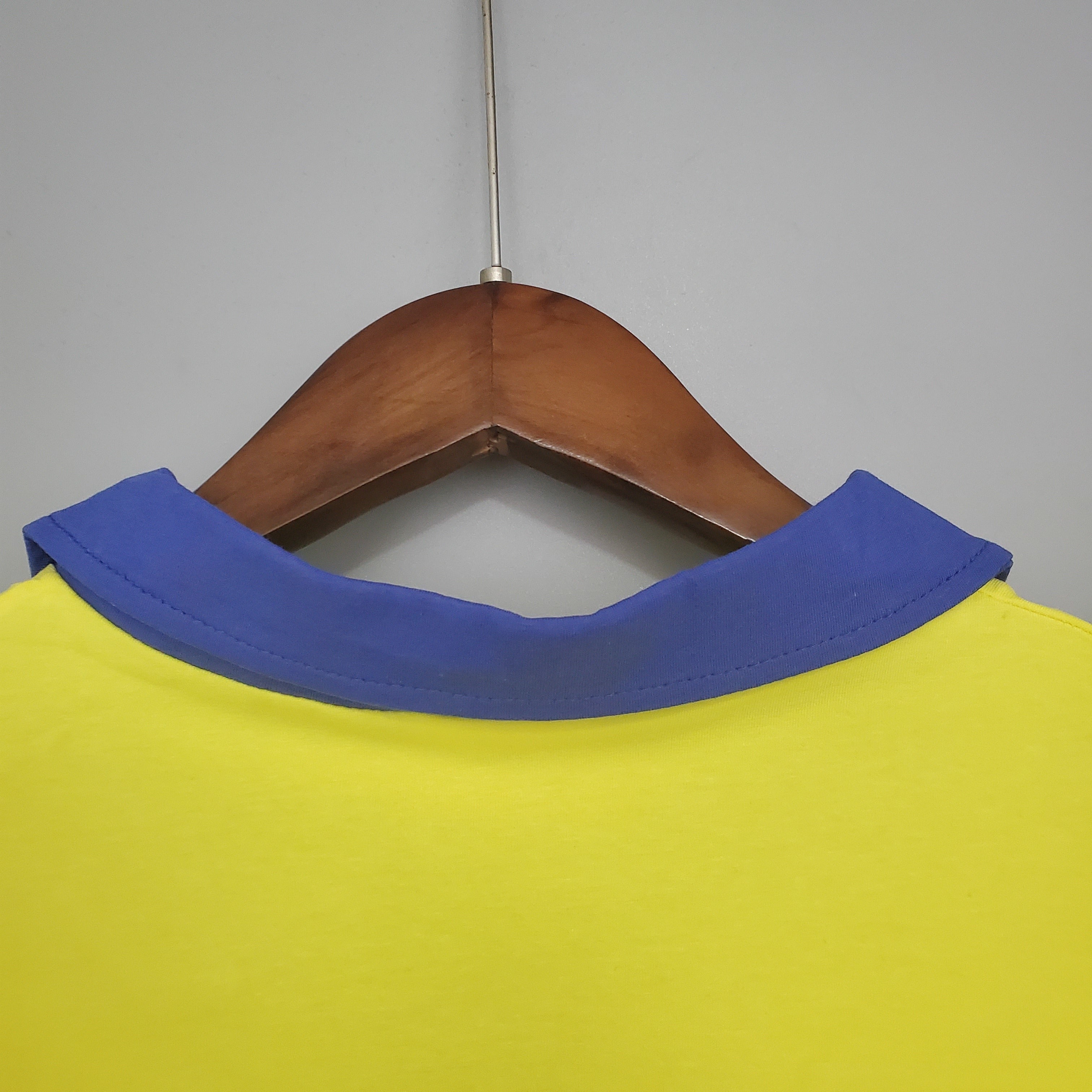 1970s Retro Football Shirt | Yellow Blue Home