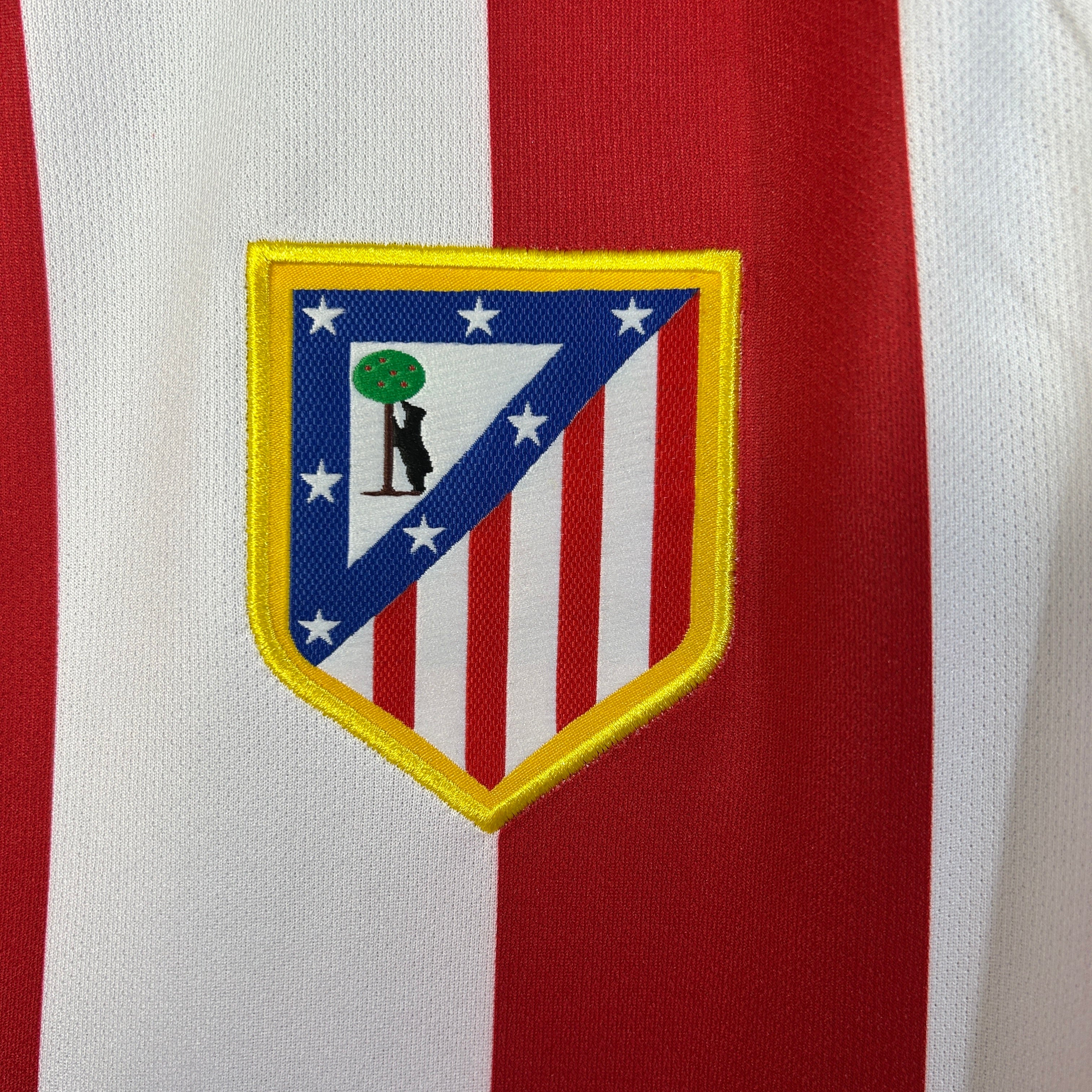 2010s Atletico Madrid Retro Football Shirt | Red White Home