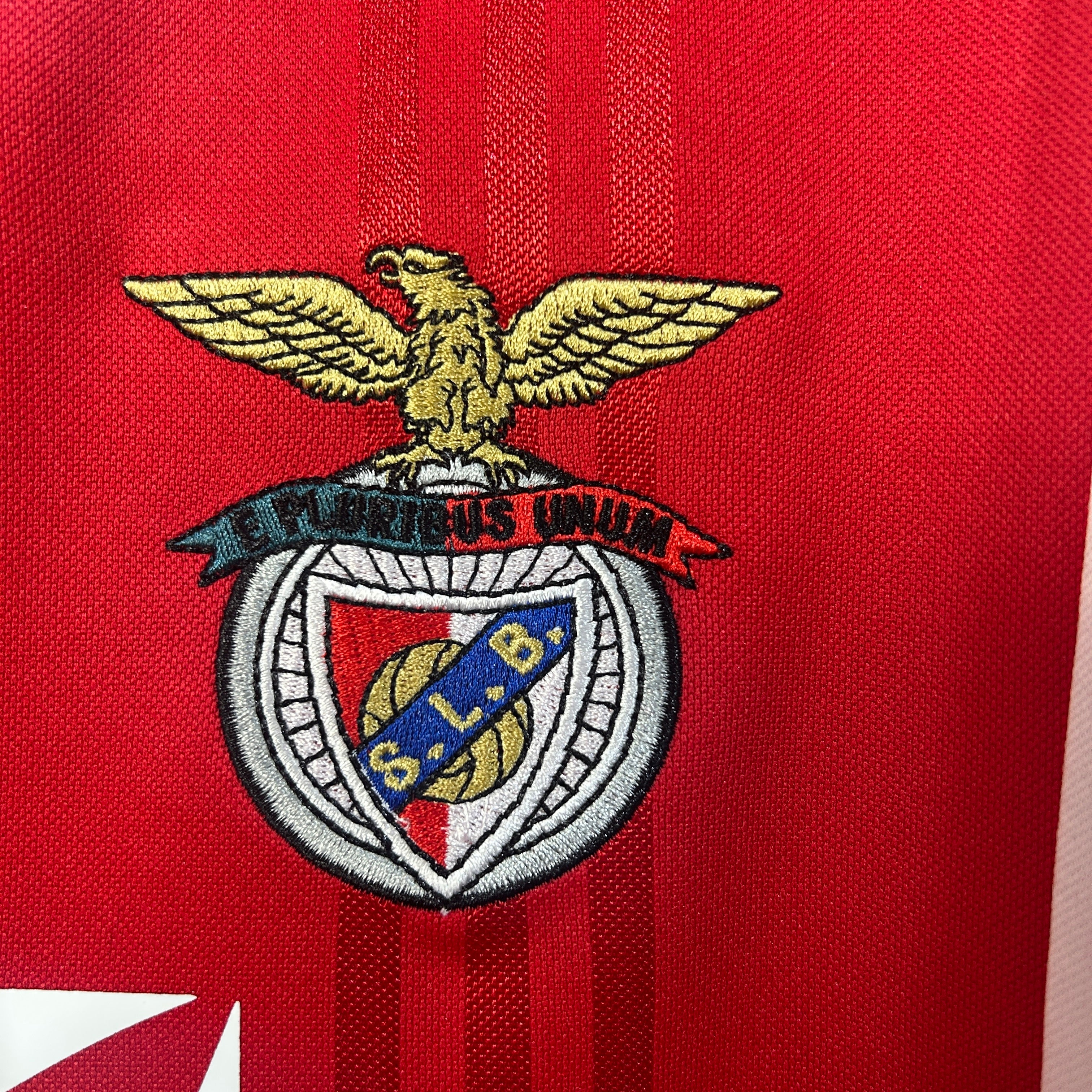 1990s Benfica Retro Football Shirt | Red White Home