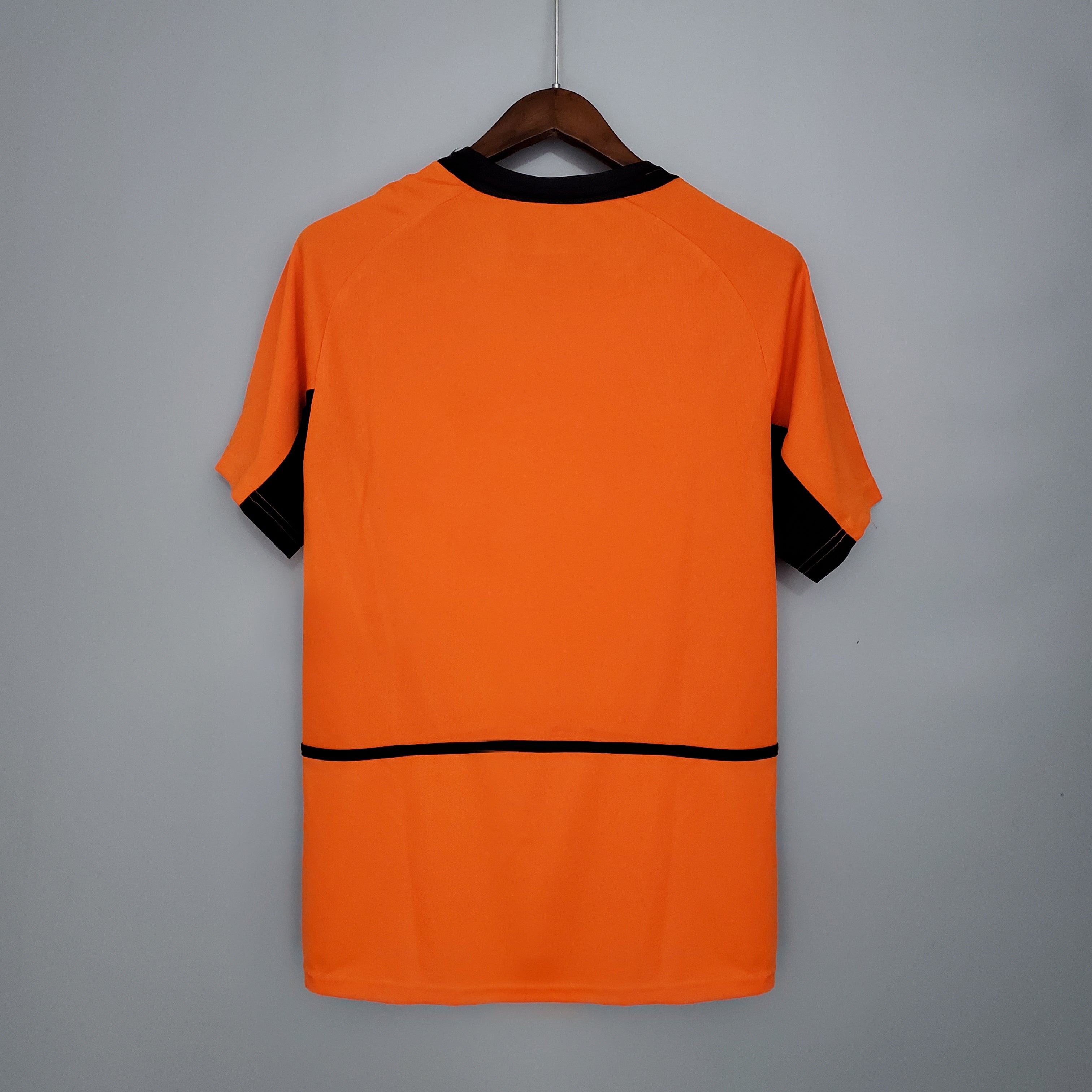 2000s Netherlands Retro Football Shirt | Orange Black Home