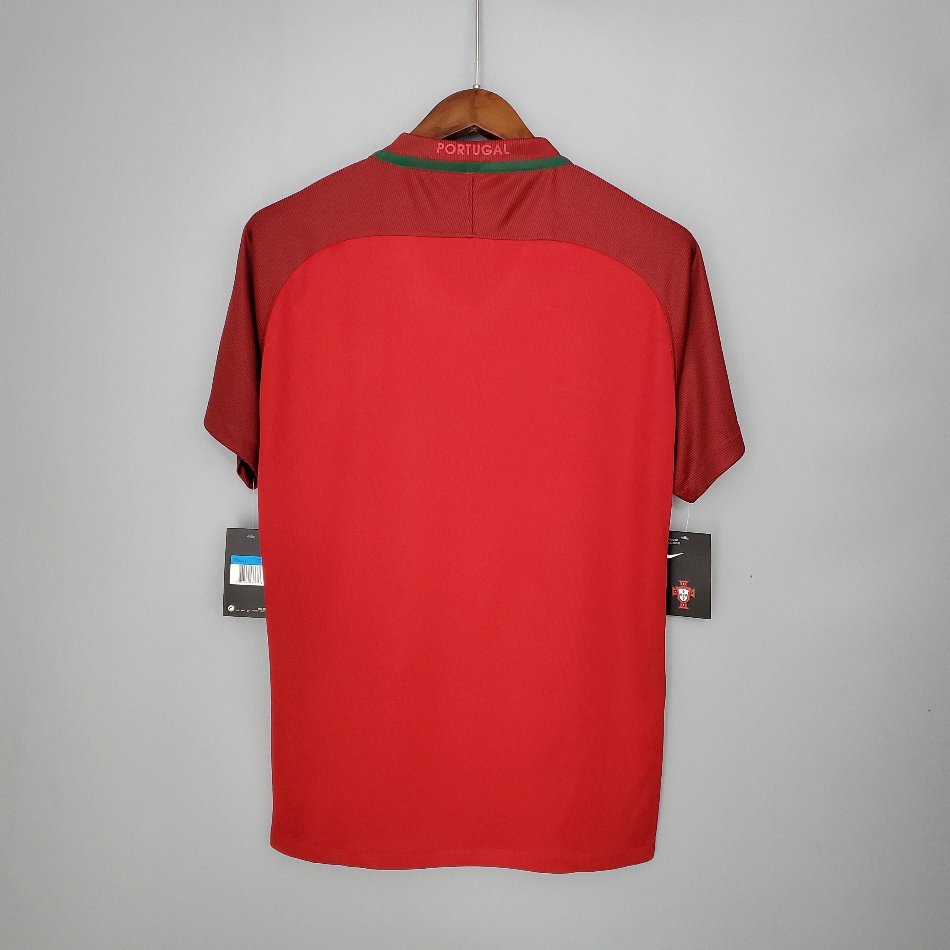 2010s Portugal Retro Football Shirt | Red Green Home