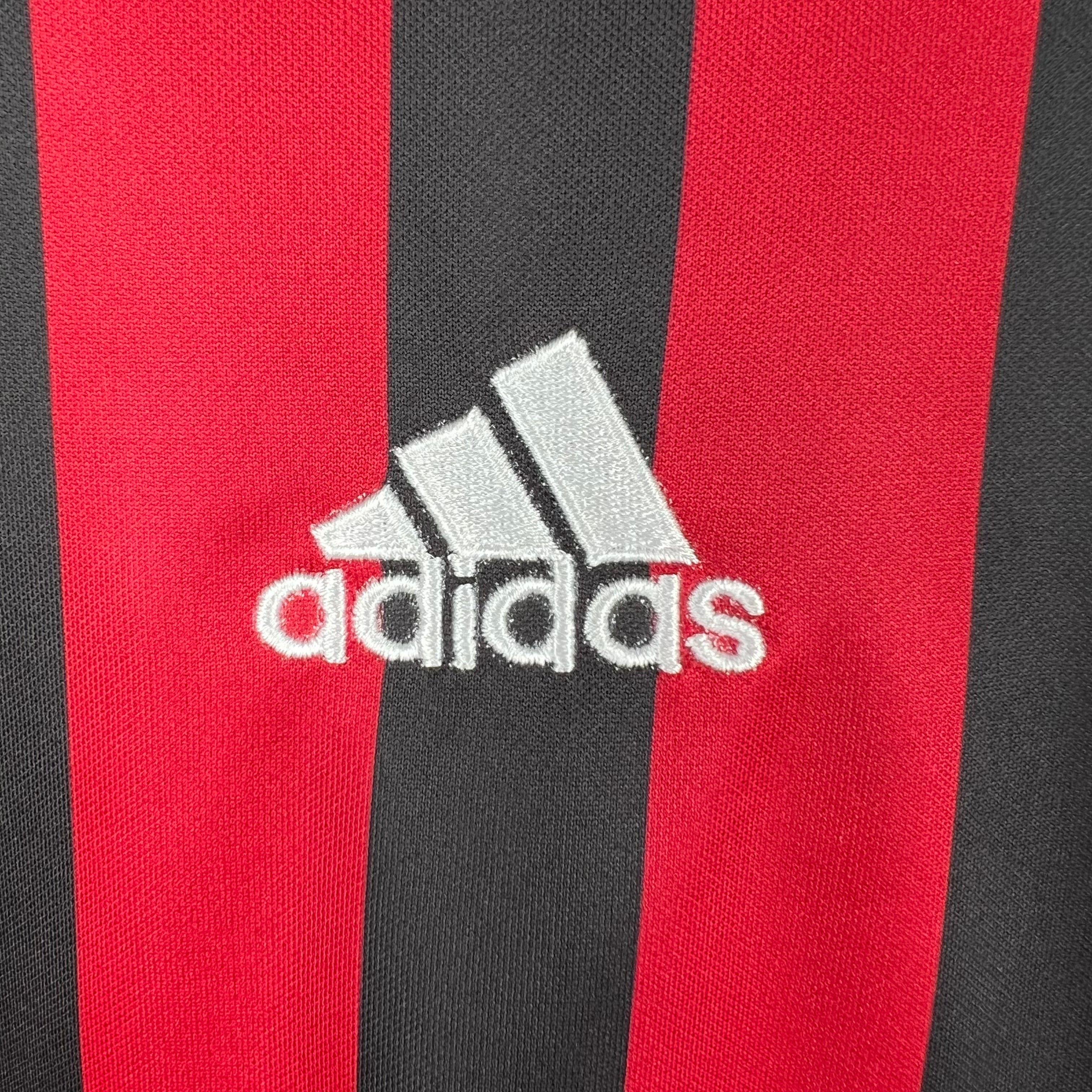 2010s AC Milan Retro Football Shirt | Red Black Home