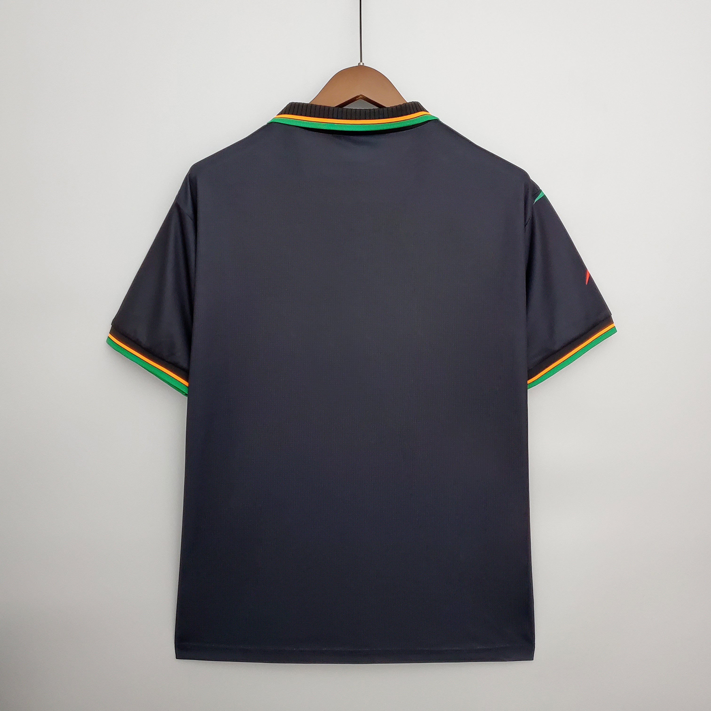 1990s Pezia Retro Football Shirt | Black Multicolor Home