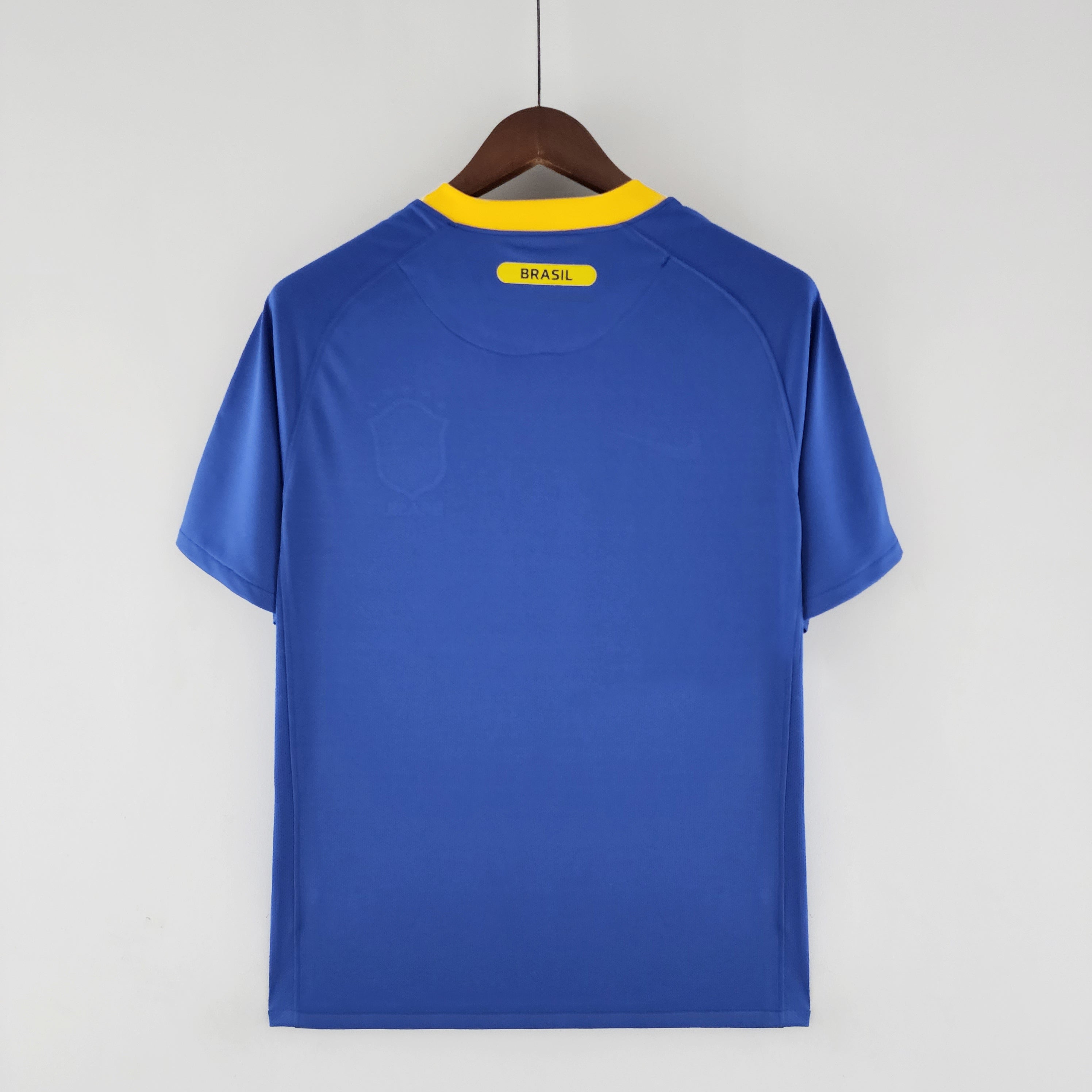 2010s Brazil Retro Football Shirt | Blue Yellow Home
