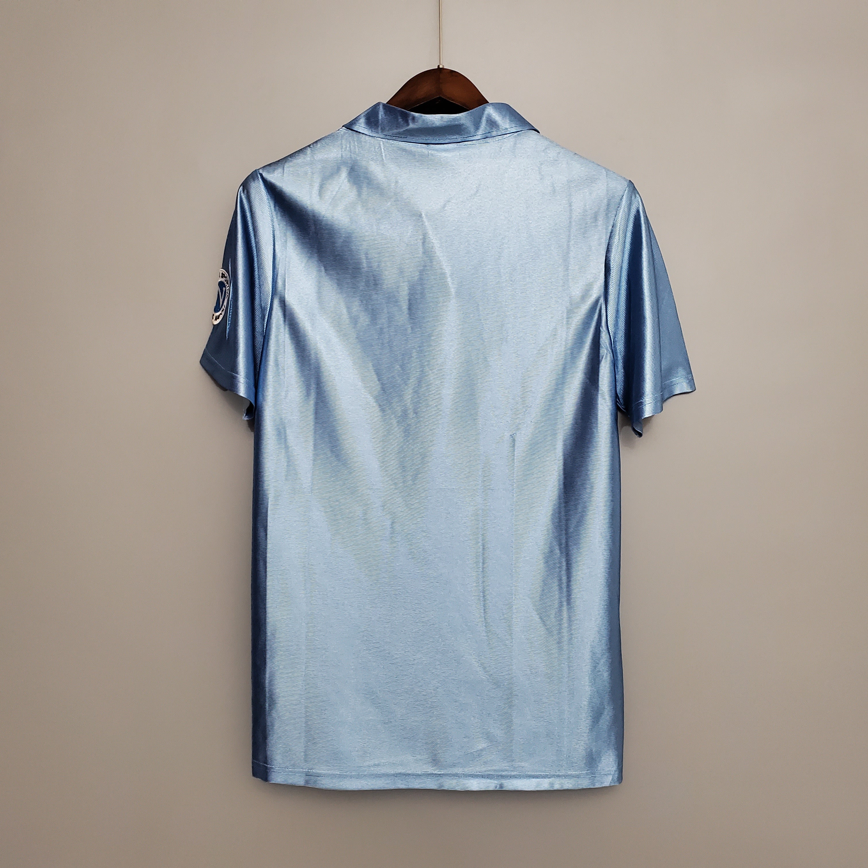 1980s Napoli Retro Football Shirt | Sky Blue White Home