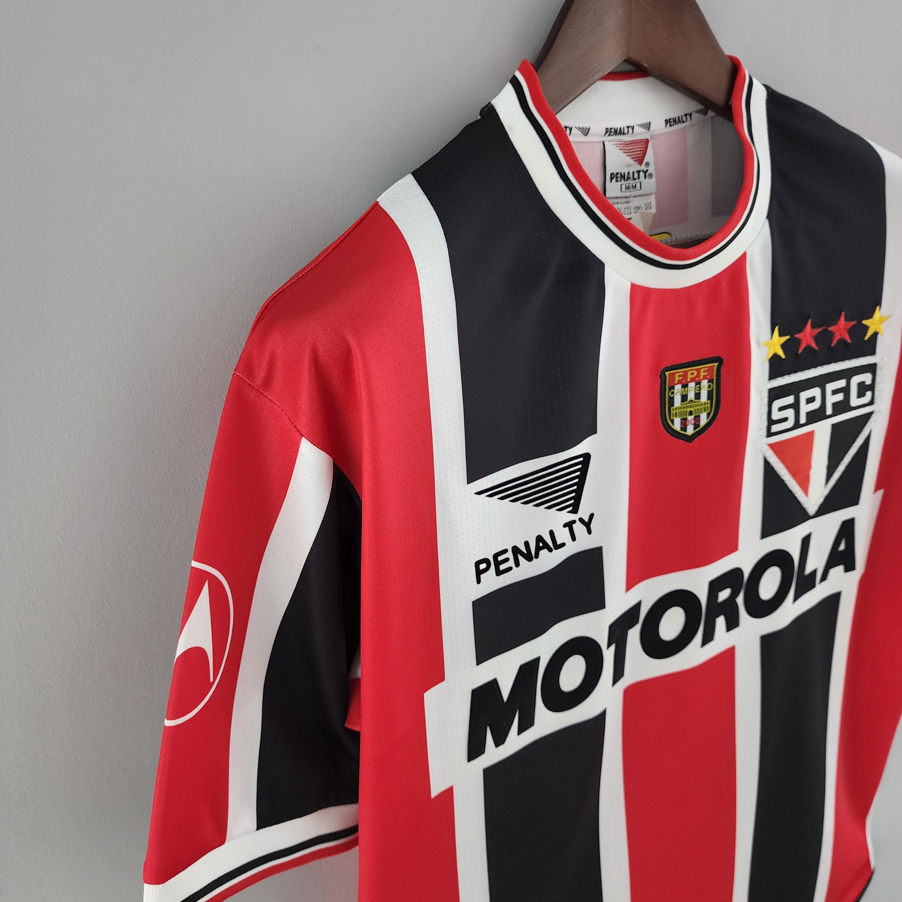 1990s Sao Paulo Retro Football Shirt | Red Black Home