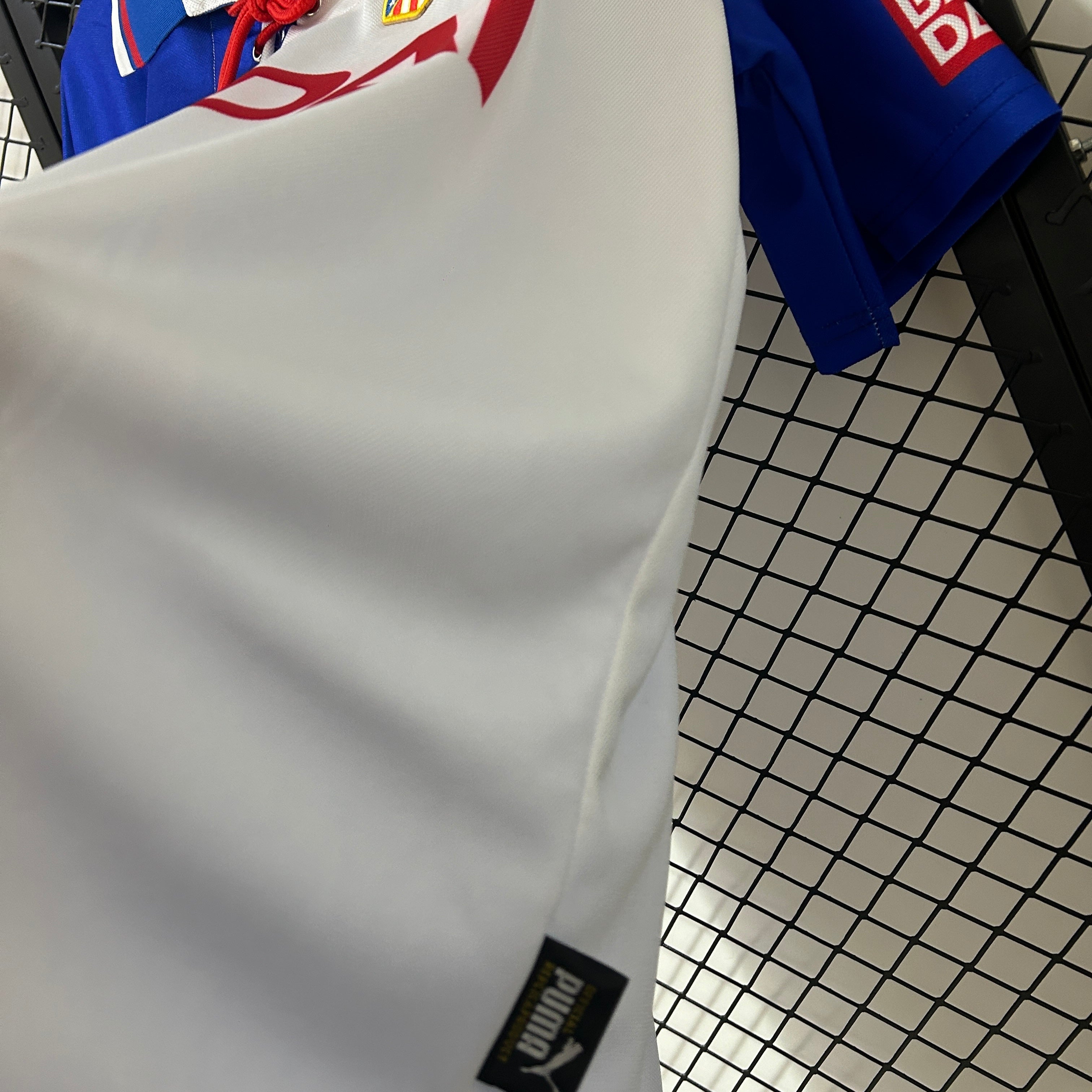 1990s Atletico Madrid Retro Football Shirt | Blue White Home