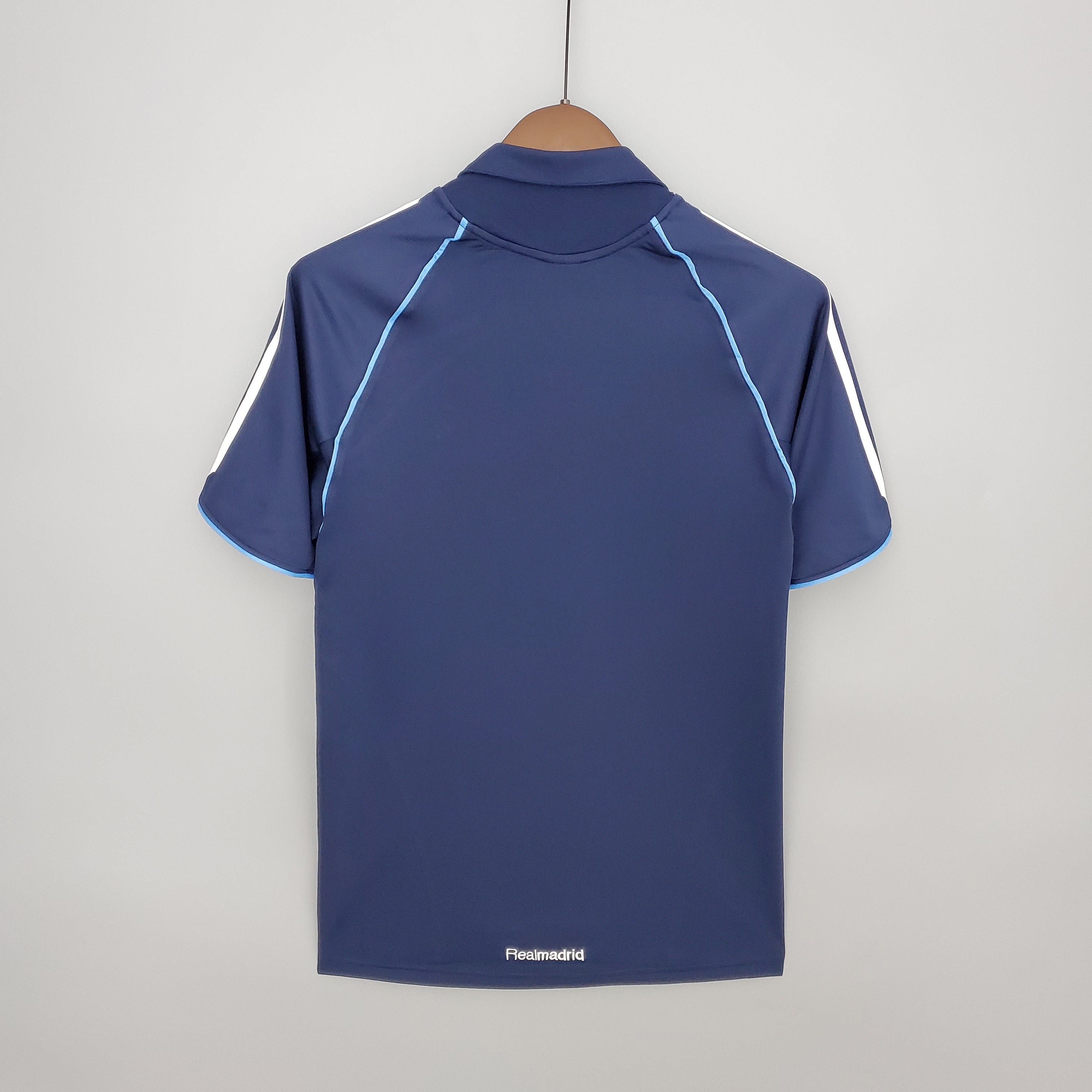 2000s Real Madrid Retro Football Shirt | Navy Light Blue Home