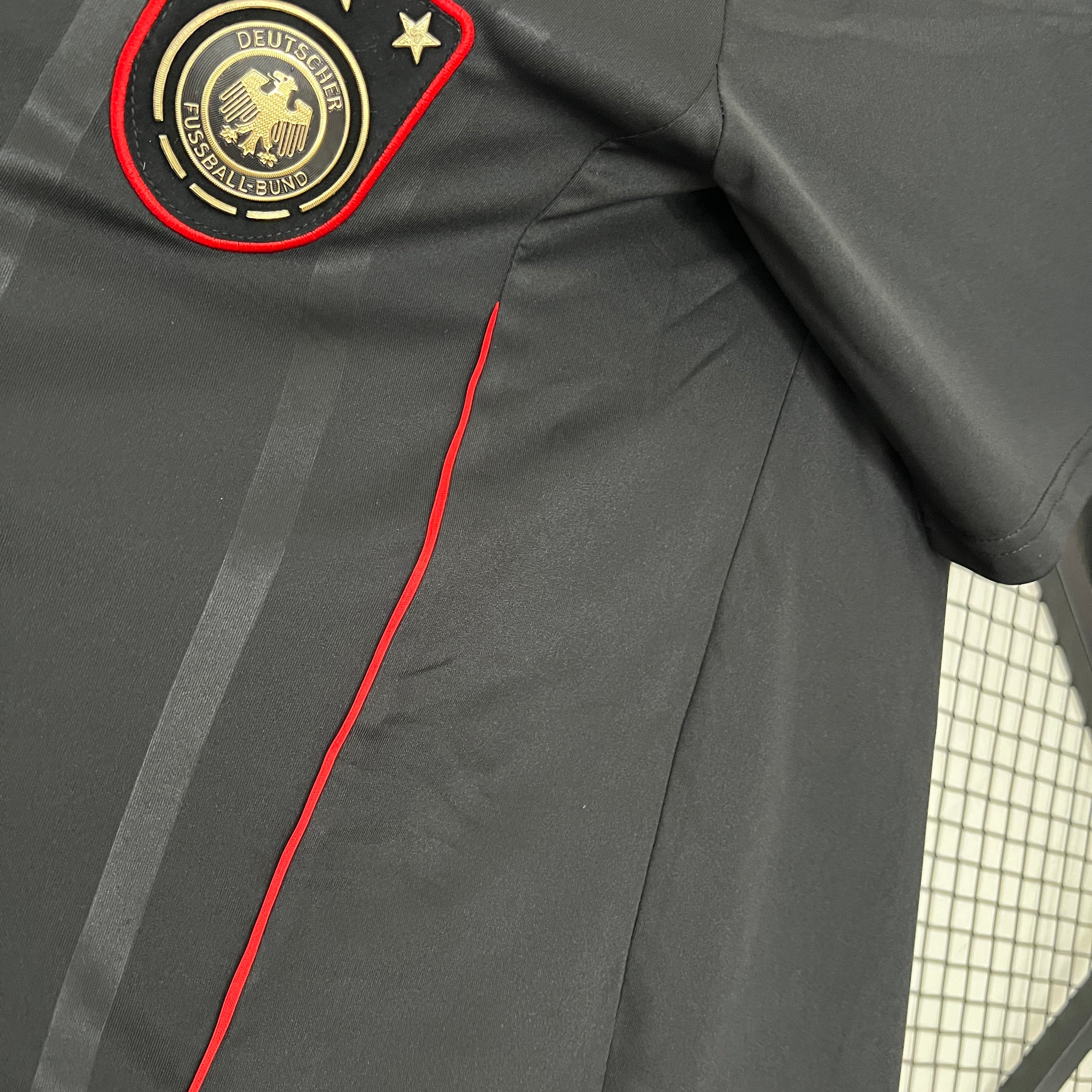 2000s Germany Retro Football Shirt | Black Gold Home