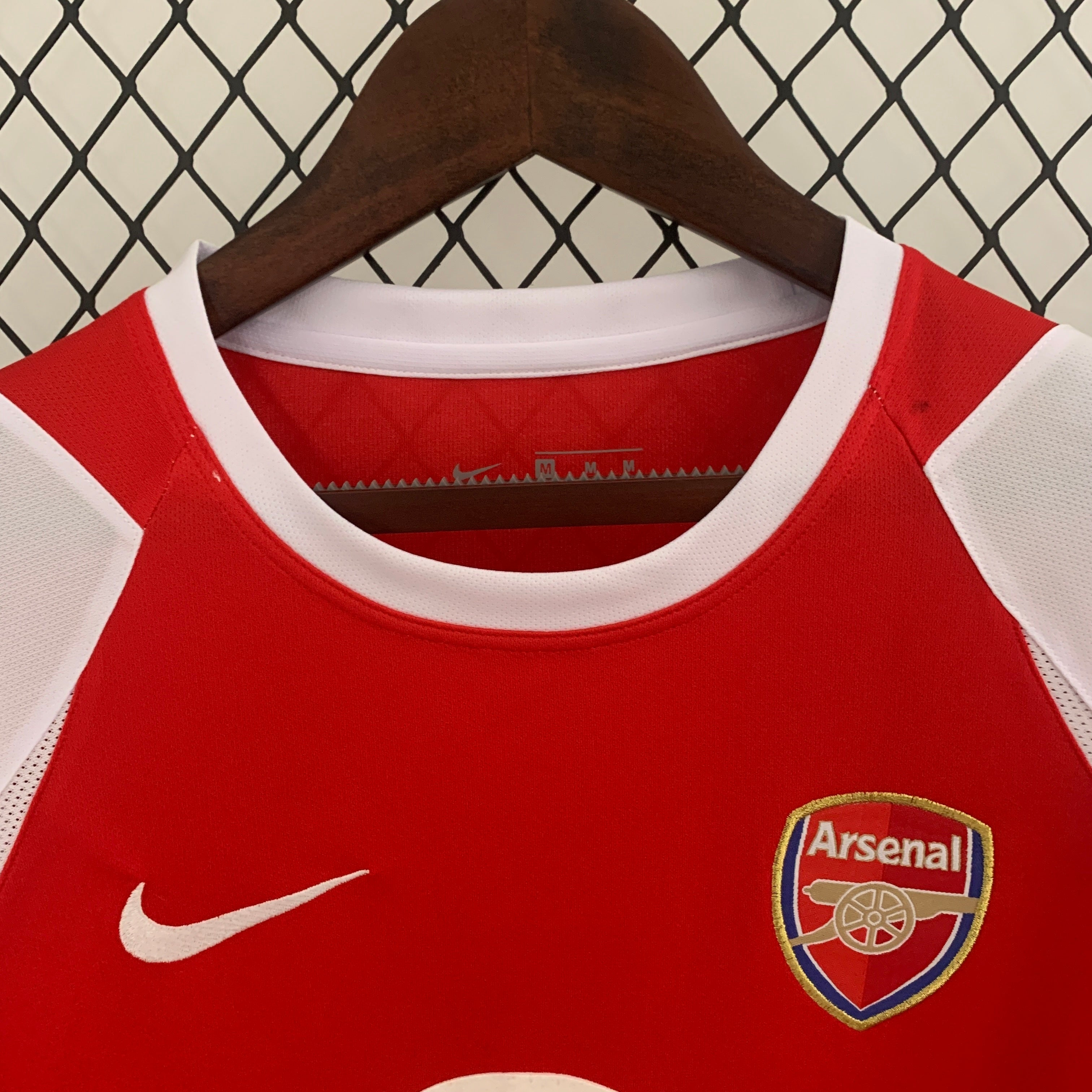 2000s Arsenal Retro Football Shirt | Red White Home