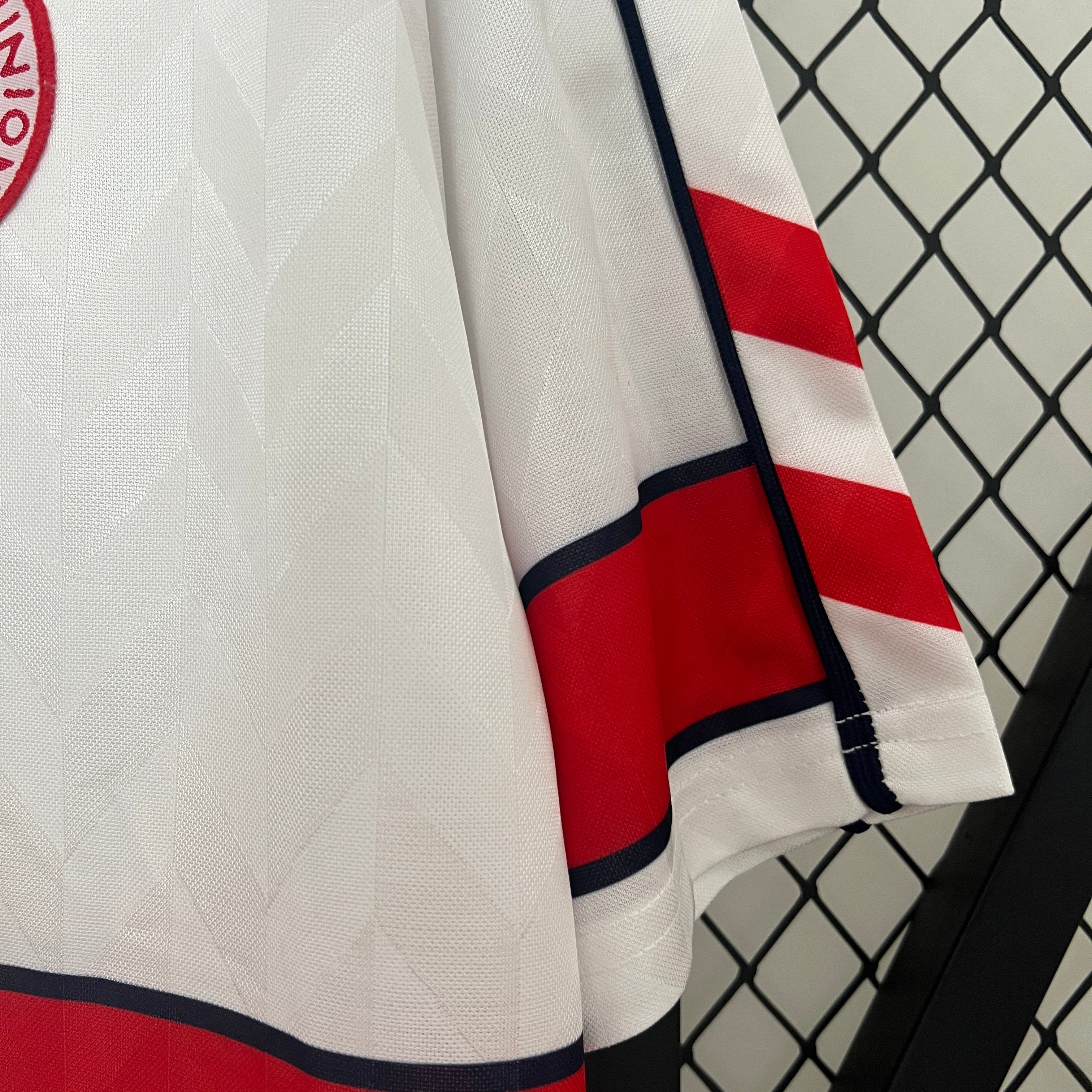 1990s Denmark Retro Football Shirt | White Red Home